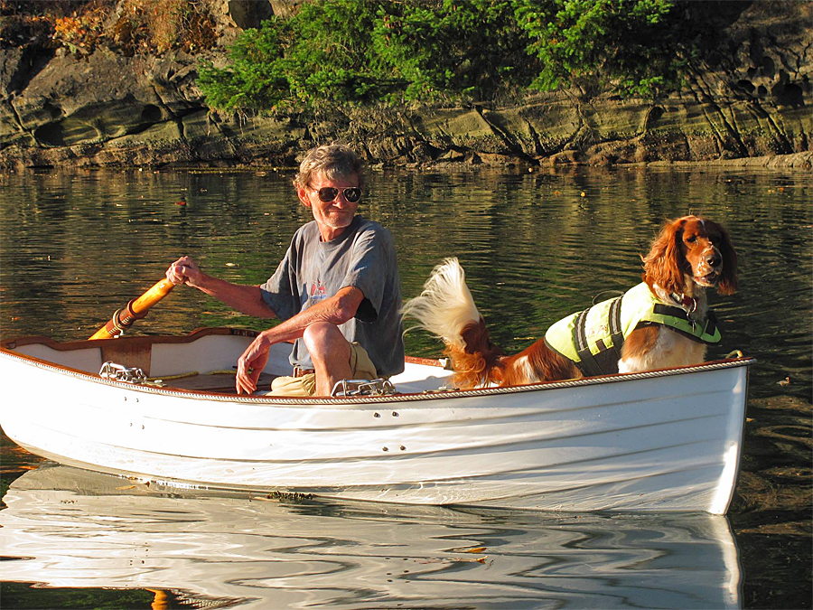 Watson - riding in a boat